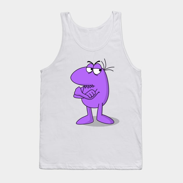 little purple angry man Tank Top by Creatum